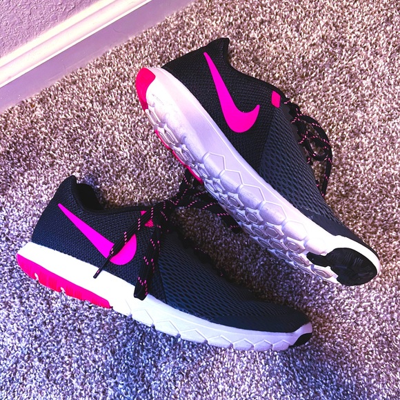 Nike Pink/Grey/Black Running Shoes - Picture 1 of 5